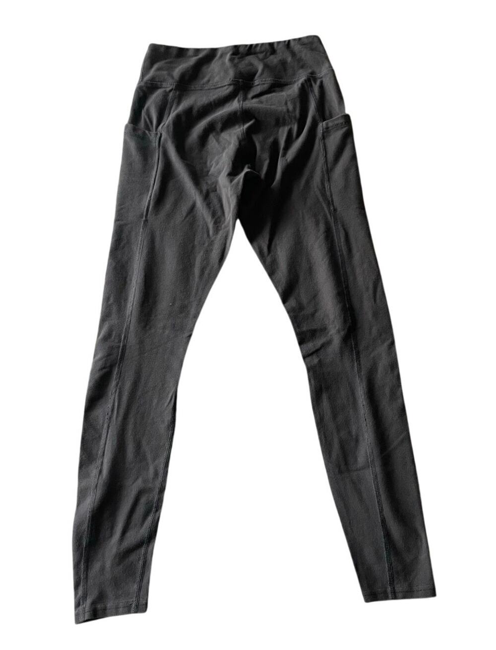 PACT Womens Dark Gray Leggings Pockets Size XS Athletic Sustainable Cotton